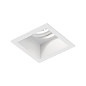 Projecteur encastr� PLANO 1.0 - LED � 1 flamme, pivotant � la cardan, avec ressorts � pince IP20, mat, blanc trafic gradable