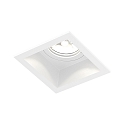 Projecteur encastr� PLANO IP44 1.0 - LED � 1 flamme, rigide, avec ressorts � pince IP44 / IP20, mat, blanc trafic gradable
