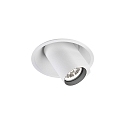 LED Recessed spot BLIEK ROUND 1.0, 350/500mA, 7/10W, 2700K, CRi >90, rotatable, swivelling, white