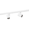 1-Projecteur monophas� SQUBE ON TRACK 1.0 avec adaptateur IP20, blanche gradable