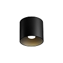 Downlight RAY 1.0 - PAR16 cylindrique, sans r�flecteur GU10 IP20, mat, noir profond gradable