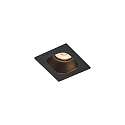 Downlight PIRRO 1.0 à 1 flamme IP20, noir gradable