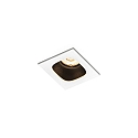 Downlight PIRRO 1.0 à 1 flamme IP20, noir, blanche gradable