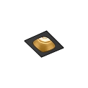 Downlight PIRRO 1.0 à 1 flamme IP20, or, noir gradable