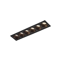 Downlight PIRRO 6.0 6 flammes IP20, noir gradable