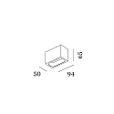 Wever & Ducré ceiling luminaire PIRRO OPAL CEILING SURF 2.0 IP20, gold, black matt dimmable