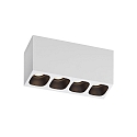 Downlight PIRRO 4.0 4 flammes IP20, noir, blanche gradable