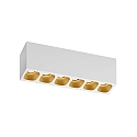 Luminaire de plafond PIRRO 6.0 6 flammes IP20, or, blanche gradable