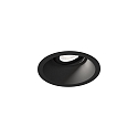 Plafonnier encastr� DEEP ADJUST PETIT 1.0 avec ressorts � lames, pivotant � la cardan IP20, mat, noir profond gradable