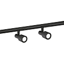 1-Projecteur monophas� SARA ON TRACK 1.0 - PAR16 pivotant � la cardan GU10 IP20, mat, noir profond gradable