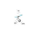 1-Projecteur monophas� SARA ON TRACK 1.0 - PAR16 pivotant � la cardan GU10 IP20, mat, noir profond gradable