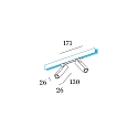 Wever & Ducr� Halog�ne sur rail MICK ON TRACK 2.0 DALI IP20, blanche gradable