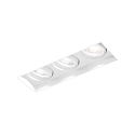 Plafonnier encastr� STRANGE PETIT TRIMLESS 3.0 angulaire, affleurant, pivotant � la cardan IP20, mat, blanc trafic gradable