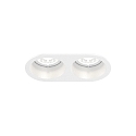 Projecteur encastr� DEEP BIJOU 2.0 - LED � 2 flammes, rigide, avec ressorts � pince IP20, mat, blanc trafic gradable