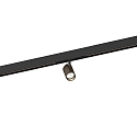 Projecteur sur rail CENO ON STREX 1.0 avec adaptateur IP20, bronze, noir mat 