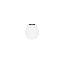 Luminaire de plafond DRO 1.0 - Ø 12.5CM ovale G9 IP20, blanc opale, noir mat gradable