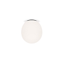 Luminaire de plafond DRO 2.0 - Ø 19.5CM ovale E14 IP20, blanc opale, noir mat gradable