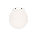 Luminaire de plafond DRO 3.0 - Ø 29CM ovale E27 IP20, blanc opale, noir mat gradable