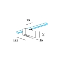 Wever & Ducré 1-Projecteur monophasé PIRRO SPOT ON TRACK 4.0 4 flammes, adaptateur monophasé inclus IP20, or, noir mat gradable