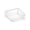 Luminaire de plafond MIRBI IP44 2.0 angulaire, avec ressorts � lames, montage semi-enfoui IP44 / IP20, blanc trafic gradable