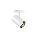 LED Recessed spot CENO 1.0, 3000K, CRi >90, rotatable/swivelling, dimmable, white