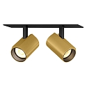 LED Recessed spot CENO 2.0, 2 flames, 3000K, CRi >90, rotatable/swivelling, dimmable, black gold