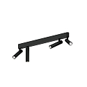 ceiling luminaire MATCH 4.0 4 flames, cardanic swivelling IP20, mat, deep black dimmable