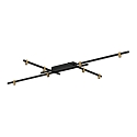 Luminaire de plafond TRACE GRID 1.0 Bas, direct IP20, champagne, mat, noir profond gradable