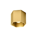 ceiling luminaire HEXO CEILING SURF 1.0 1 flame IP20, gold dimmable