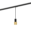 Luminaire à suspension monophasé ODREY ON TRACK 1.1 adaptateur monophasé inclus GU10 IP20, or, noir mat