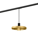 Luminaire à suspension monophasé ODREY ON TRACK 1.2 adaptateur monophasé inclus GU10 IP20, or, noir mat