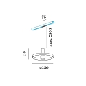 Wever & Ducré 1-phase pendant luminaire ODREY ON TRACK 1.2 incl. 1-phase adapter GU10 IP20, white matt