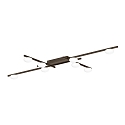 Luminaire de plafond PERLEZ GRID 1.0 8 flammes IP20, bronze gradable