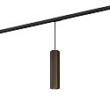 1- Luminaire � suspension monophas� HEXO ON TRACK 3.0 - PAR16 angulaire, langue, avec adaptateur GU10 IP20, bronze gradable