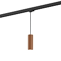 Luminaire suspendu triphas� RAY ON TRACK 2.0 - PAR16 cylindrique, court, avec adaptateur GU10 IP20, cuivre gradable