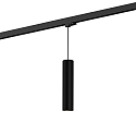 Luminaire suspendu triphas� RAY ON TRACK 3.0 - PAR16 cylindrique, langue, avec adaptateur GU10 IP20, mat, noir profond gradable