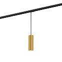 1- Luminaire � suspension monophas� RAY ON TRACK 2.0 - PAR16 cylindrique, court, avec adaptateur GU10 IP20, or gradable