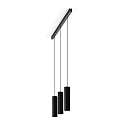 Luminaire � suspension HEXO 3.0 - PAR16 angulaire, langue, avec c�ble ouvert GU10 IP20, mat, noir profond gradable