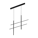 pendant luminaire NET CEILING SUSP 2.0 IP20, black matt dimmable