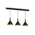 Wever & Ducr� Design Pendant luminaire SHIEK 3.0, � 25.2cm, E27 max. 20W, dimmable, black gold