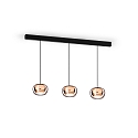 Wever & Ducré pendant luminaire WETRO 1.0 1 flame Dim-To-Warm IP20, copper dimmable