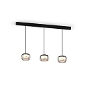 Wever & Ducré pendant luminaire WETRO 1.0 1 flame Dim-To-Warm IP20, smoky colour dimmable
