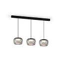 Wever & Ducré Luminaire à suspension WETRO 2.0 à 1 flamme, Dim-To-Warm IP20, couleurs fumée gradable