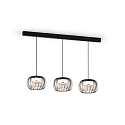 Wever & Ducré Luminaire à suspension WETRO 2.0 à 1 flamme, Dim-To-Warm IP20, couleurs fumée gradable