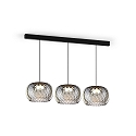 Wever & Ducré pendant luminaire WETRO 3.0 1 flame, Dim-To-Warm IP20, smoky colour dimmable