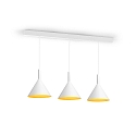 Wever & Ducr� Luminaire � suspension SHIEK 3.0 sans rosette, Dim-To-Warm, avec c�ble ouvert IP20, or mat, blanc mat gradable