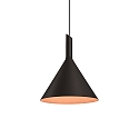 LED Design Pendant luminaire SHIEK 3.0, � 25.2cm, 11W 1800-2850K, CRi >90, dimmable, black copper