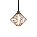Luminaire � suspension WIRO 1.1 DIAMOND CEILING SUSP E27 IP20, cuivre 