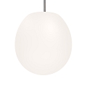Luminaire à suspension DRO SUSPENDED 4.0 - Ø 38.5CM E27 IP20, blanc opale, noir mat gradable