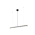 Luminaire � suspension TRACE CHANDELIER CEILING SUSP 1.0 IP20, champagne, noir mat gradable